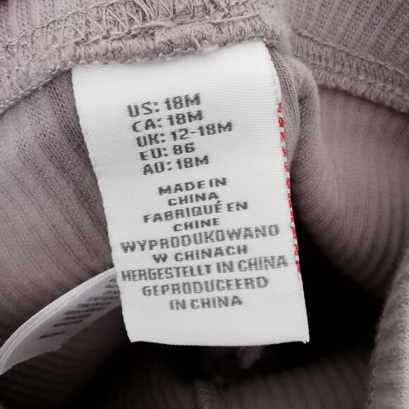 2/$20 baby girl ribbed leggings size 18 m - Picture 2 of 4